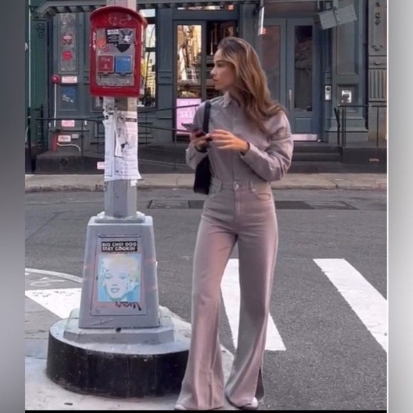 Zara blogger tan TRF LONG DENIM - Picture 5 of 15